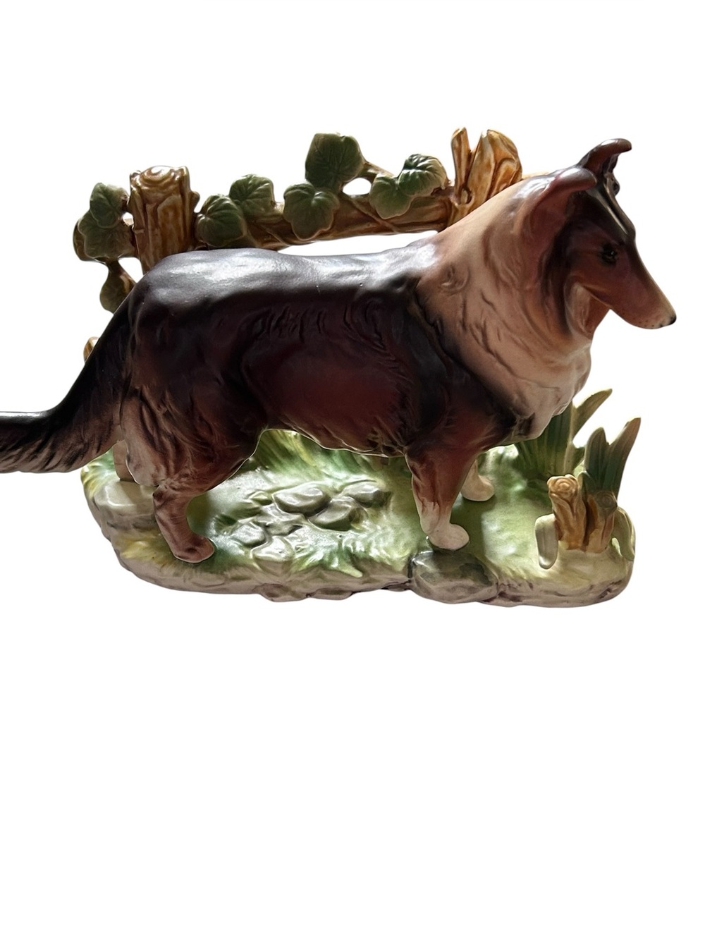 Rare Lefton’s Lefton Collie Made In Japan PRISTINE Condition Ceramic Statue